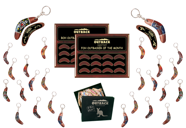 Outbacker of the Month - 2&24 Standard Boomerang Key Chain Bundle (FOH & BOH)